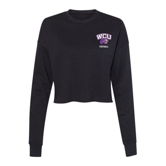 Western Carolina - NCAA Football : JVeon Bush - Women's Cropped Crew Fleece-0