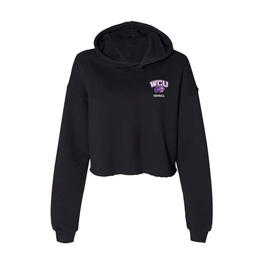 Western Carolina - NCAA Football : Aidan Cooper - Women's Crop Fleece Hoodie-0