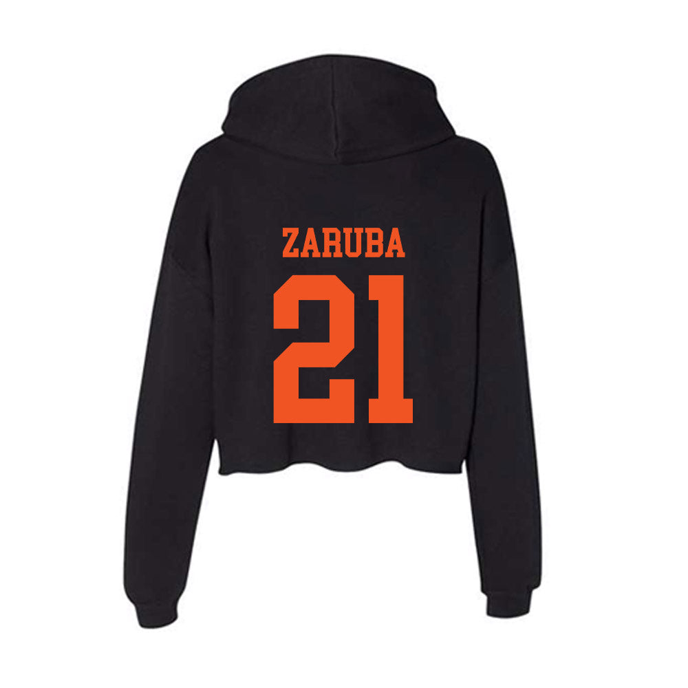 SHSU - NCAA Baseball : Connor Zaruba - Women's Crop Fleece Hoodie-1