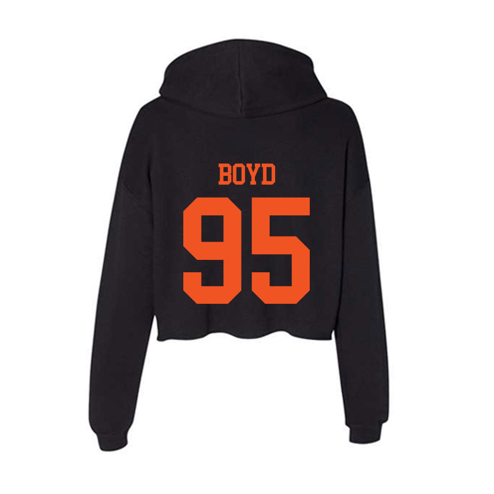 SHSU - NCAA Football : Shefon Boyd - Women's Crop Fleece Hoodie-1