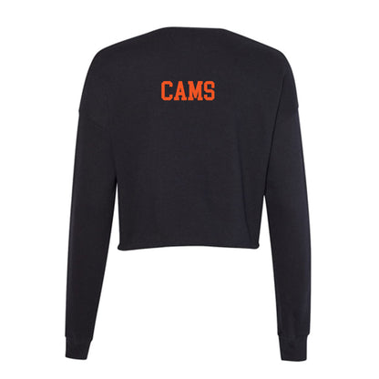 Samford - NCAA Men's Track & Field : Jeremiah Cams - Women's Cropped Crew Fleece-1