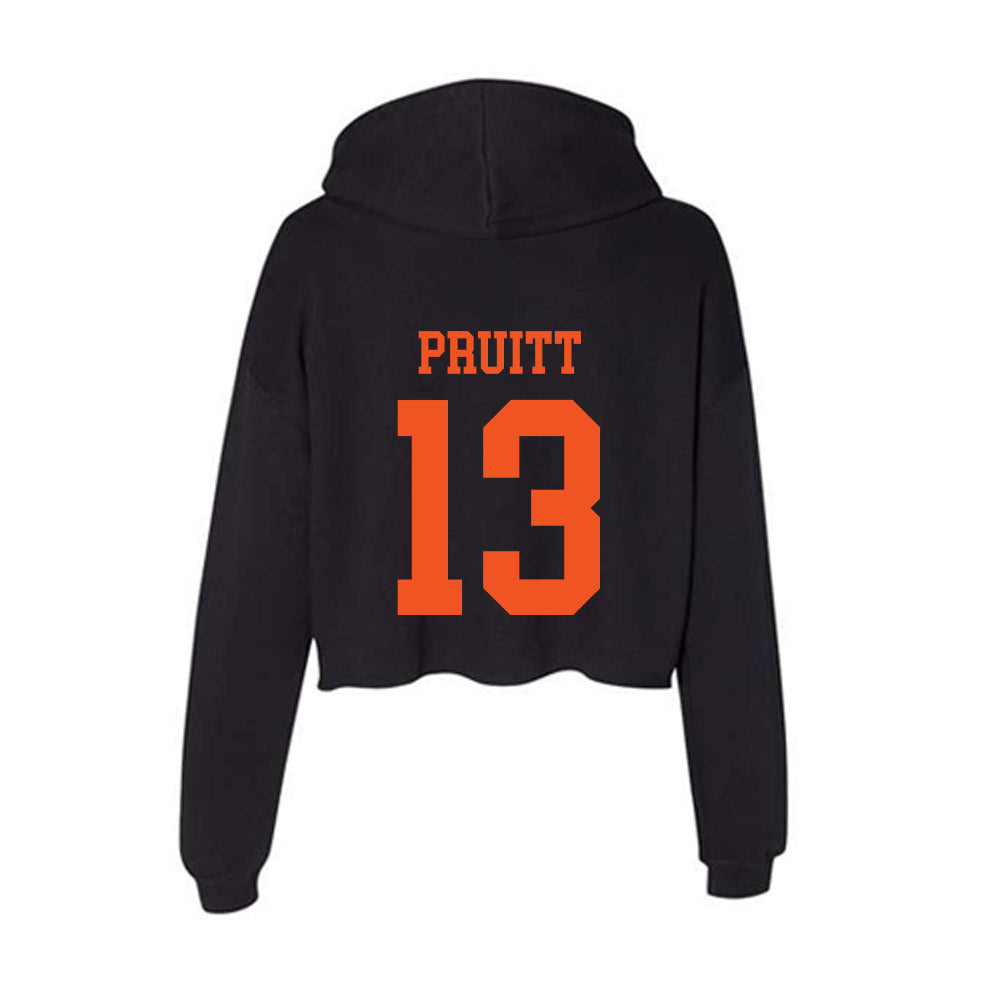 SHSU - NCAA Women's Volleyball : Avery Pruitt - Women's Crop Fleece Hoodie-1