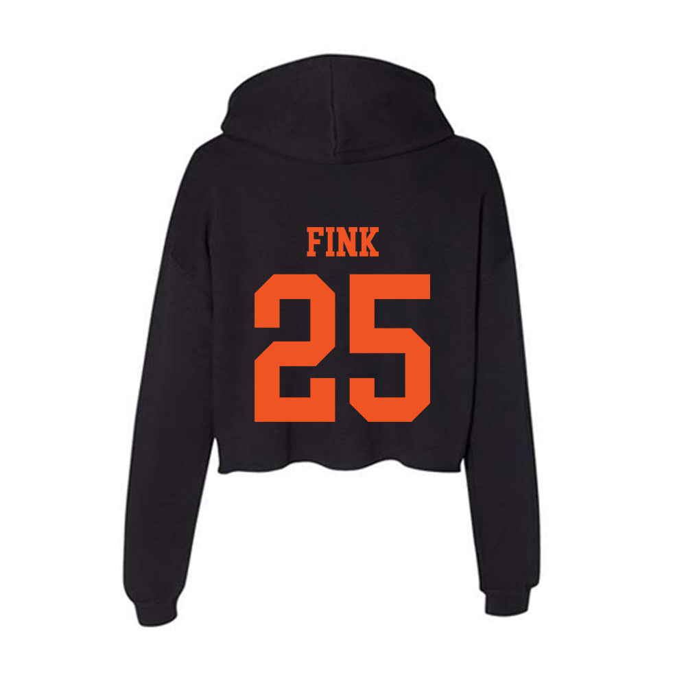 SHSU - NCAA Baseball : Nathan Fink - Women's Crop Fleece Hoodie-1