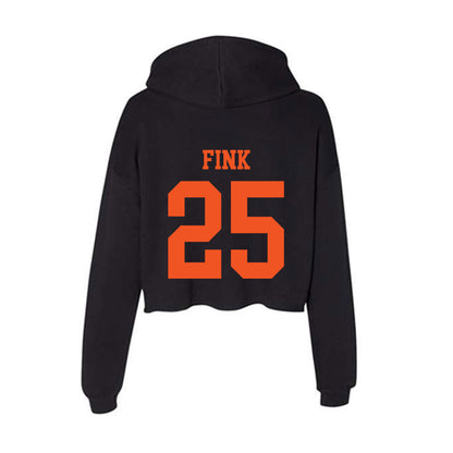 SHSU - NCAA Baseball : Nathan Fink - Women's Crop Fleece Hoodie-1