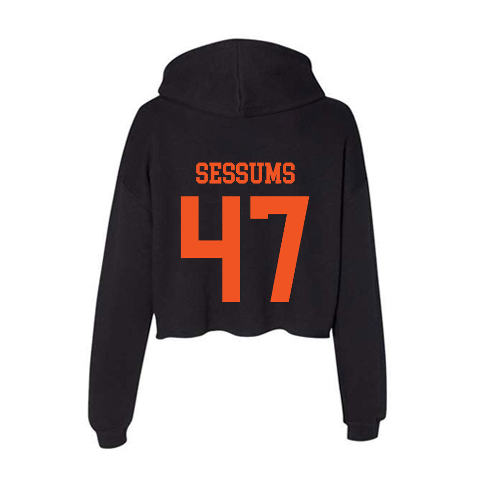 SHSU - NCAA Football : Colby Sessums - Women's Crop Fleece Hoodie-1