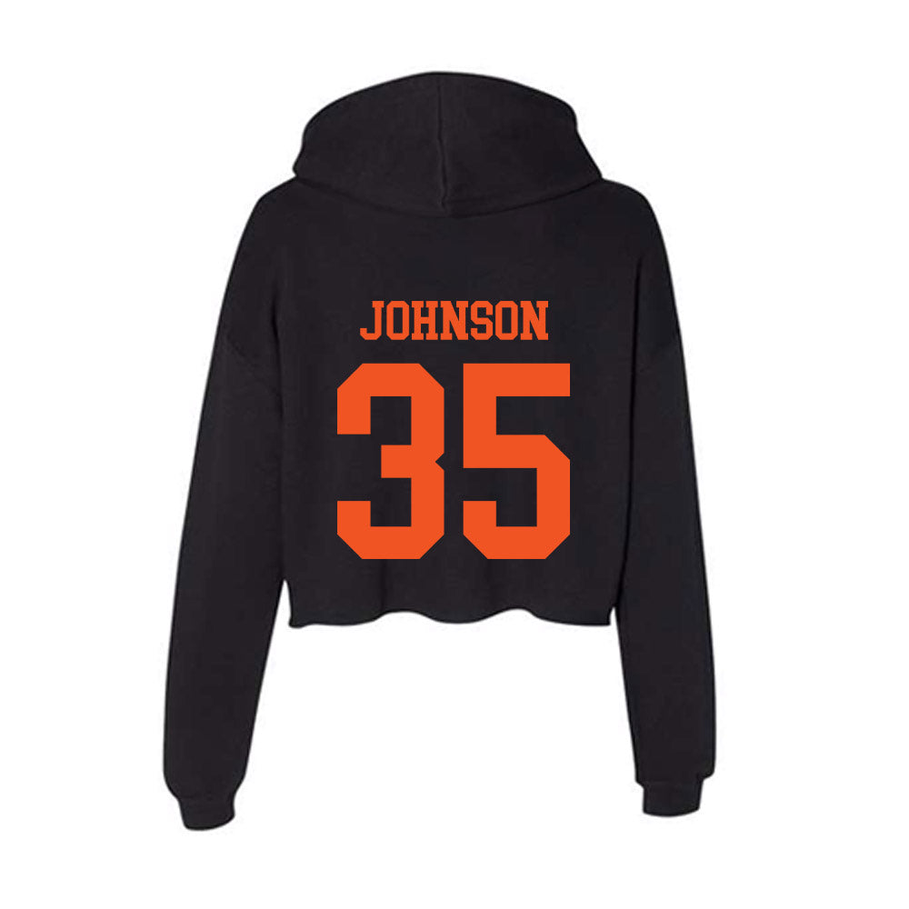 SHSU - NCAA Football : Cadiin Johnson - Women's Crop Fleece Hoodie-1