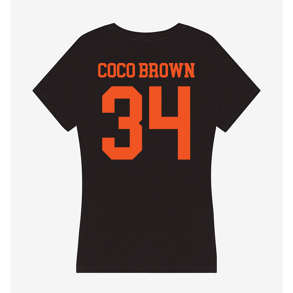 SHSU - NCAA Football : Landan "Coco" Brown - Women's V-Neck T-Shirt-1