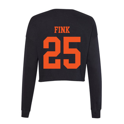 SHSU - NCAA Baseball : Nathan Fink - Women's Cropped Crew Fleece-1