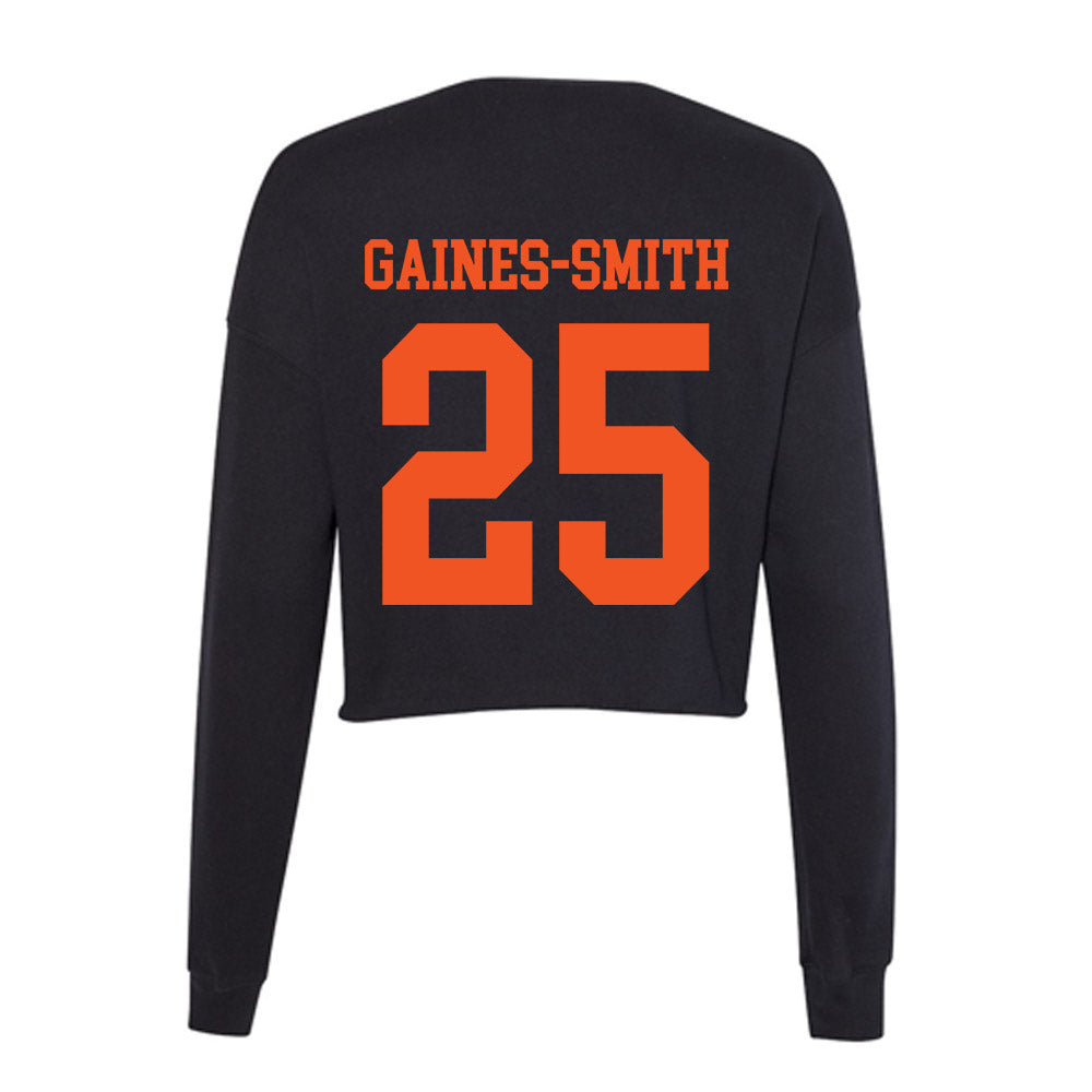 SHSU - NCAA Football : Ah'Marion Gaines-Smith - Women's Cropped Crew Fleece-1