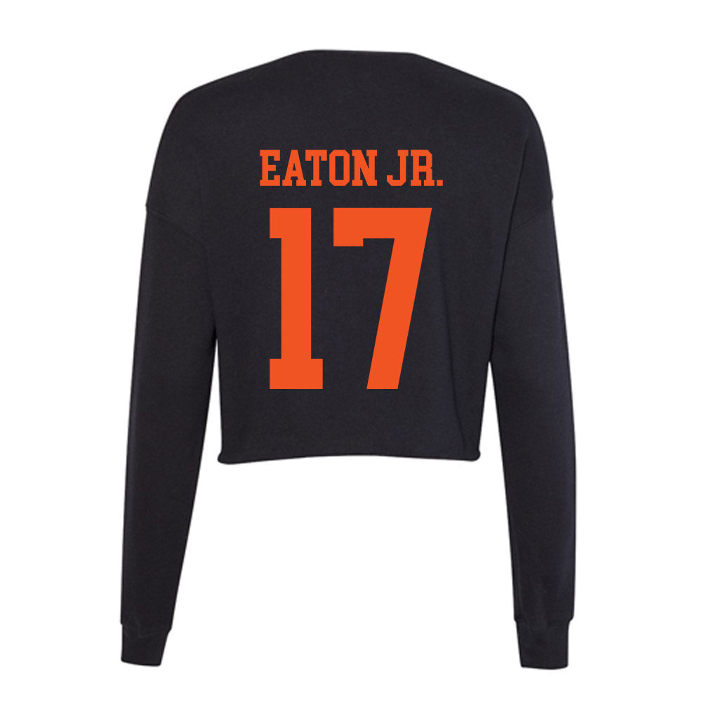 SHSU - NCAA Football : Christopher Eaton Jr. - Women's Cropped Crew Fleece-1
