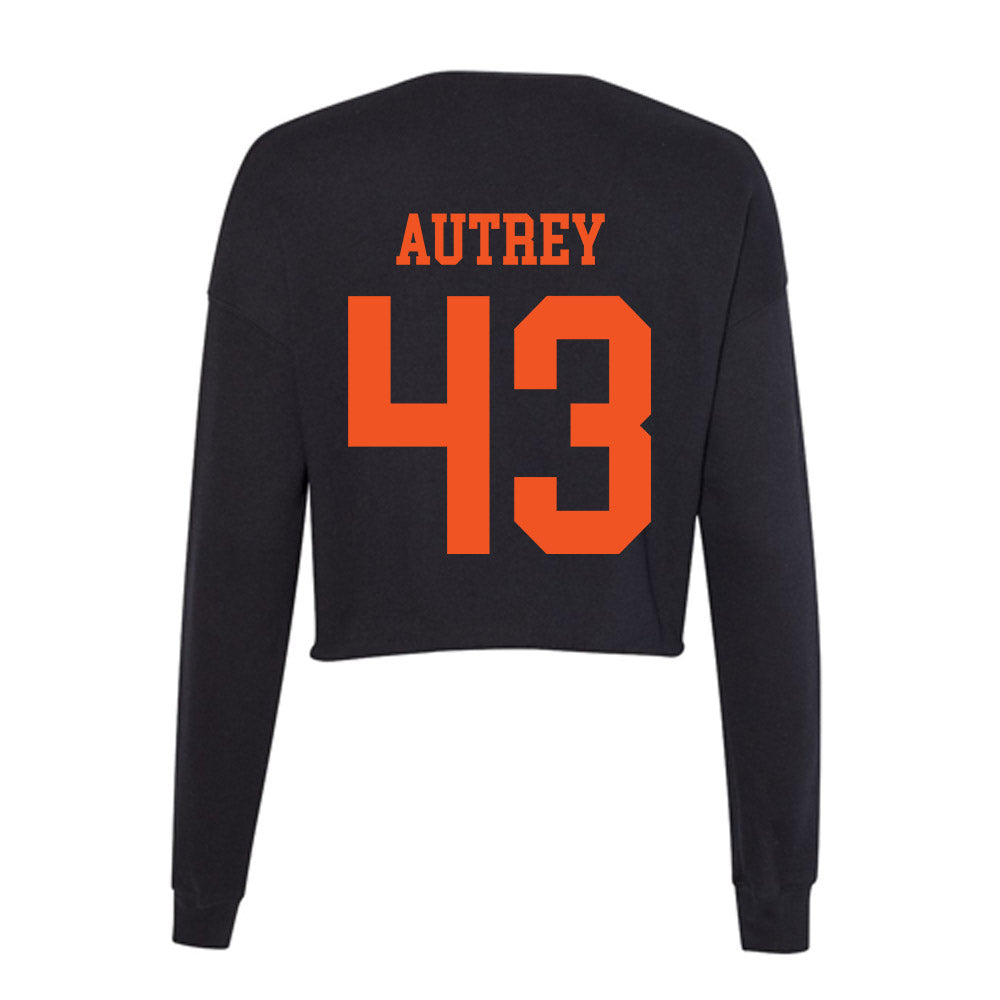 SHSU - NCAA Baseball : Hunter Autrey - Women's Cropped Crew Fleece-1