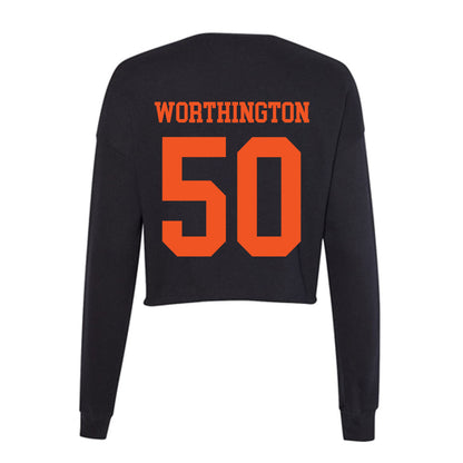 SHSU - NCAA Football : Colvin Worthington - Women's Cropped Crew Fleece-1