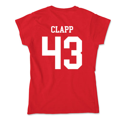 Bradley - NCAA Baseball : Reece Clapp - Soft Style Women’s T-Shirt-1
