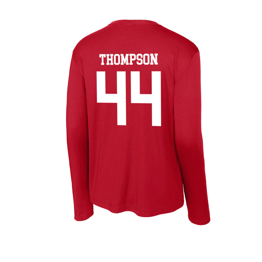 Bradley - NCAA Baseball : Gavin Thompson - Activewear Long Sleeve T-Shirt-1