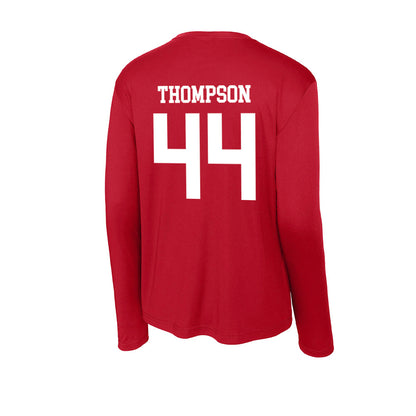 Bradley - NCAA Baseball : Gavin Thompson - Activewear Long Sleeve T-Shirt-1
