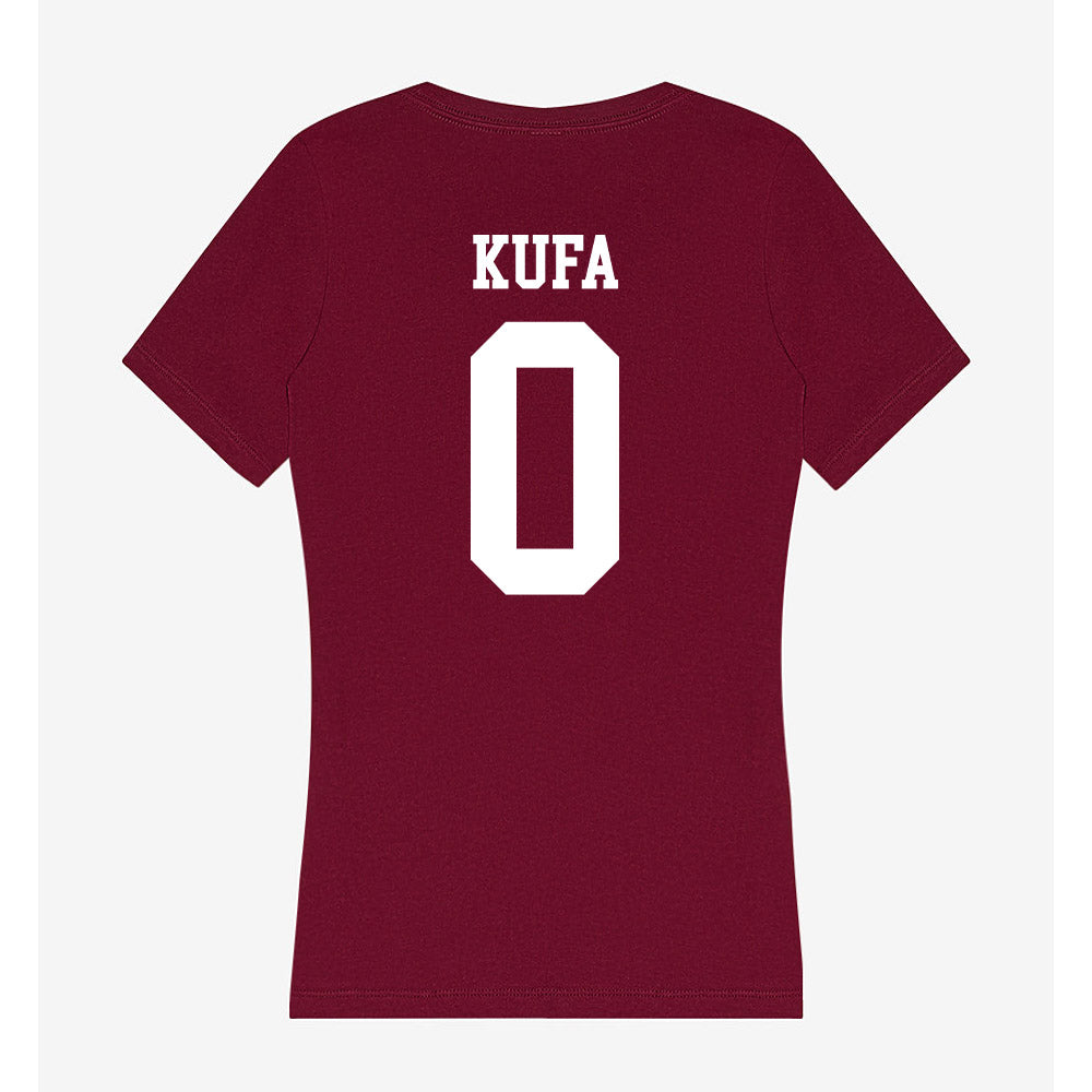 SIU Carbondale - NCAA Baseball : Henry Kufa - Women's V-Neck T-Shirt-1