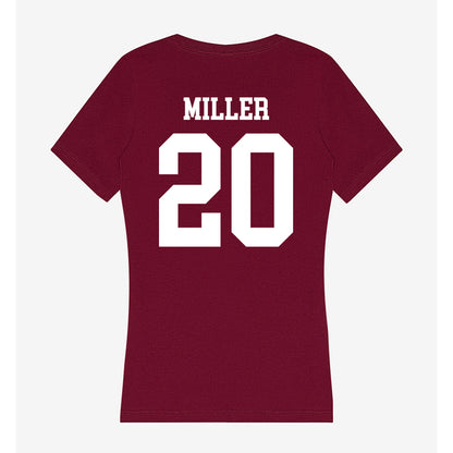 SIU Carbondale - NCAA Baseball : Charlie Miller - Women's V-Neck T-Shirt-1