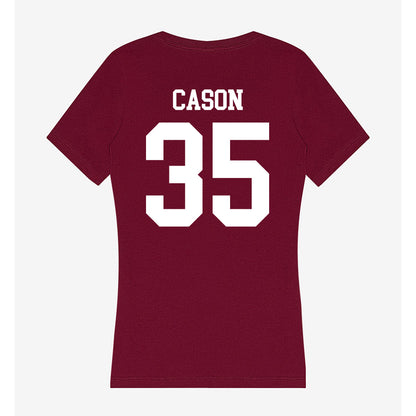 SIU Carbondale - NCAA Football : Cameron Cason - Women's V-Neck T-Shirt-1