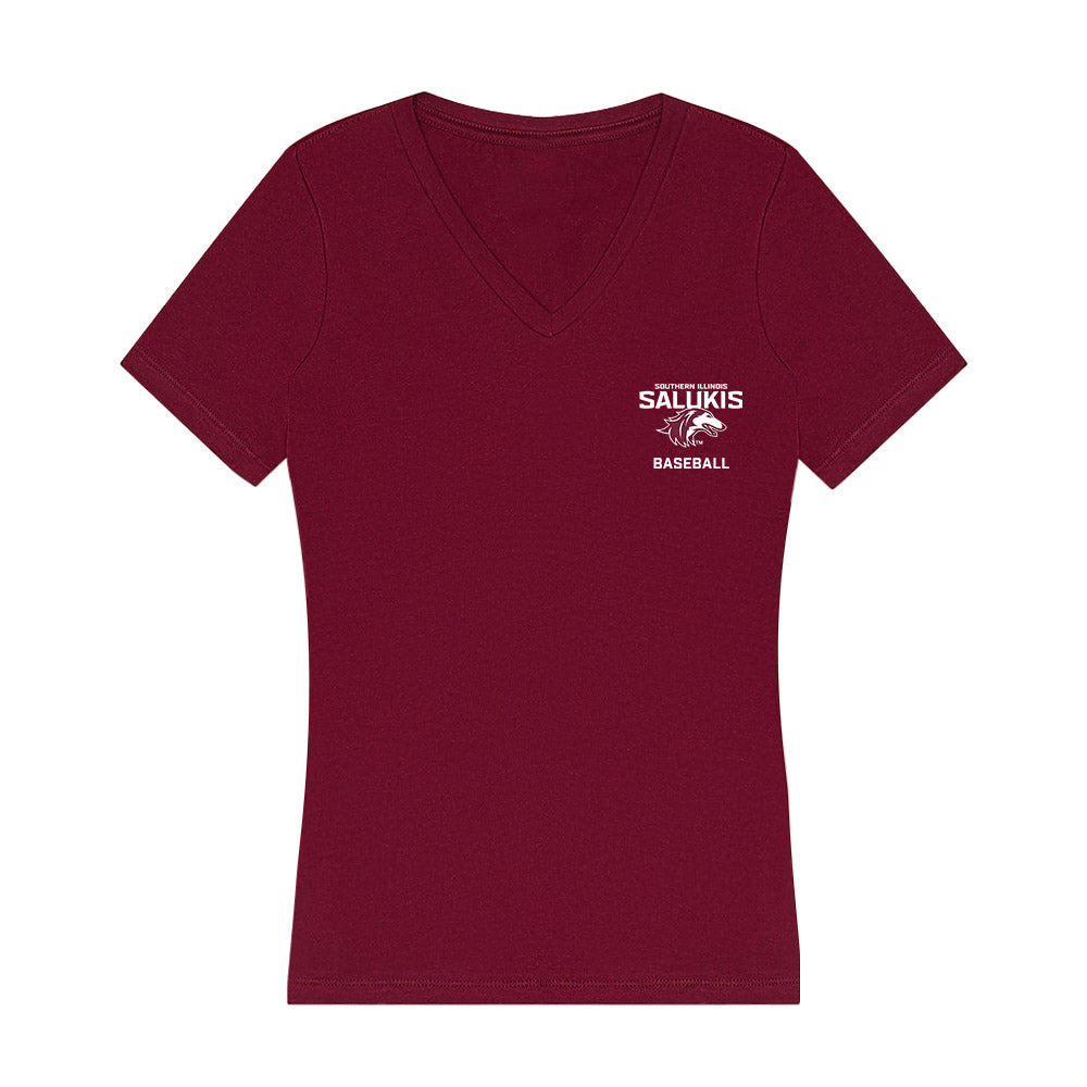 SIU Carbondale - NCAA Baseball : Henry Kufa - Women's V-Neck T-Shirt-0
