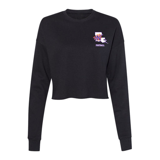 Northwestern State - NCAA Football : Kyron Angeletti - Women's Cropped Crew Fleece-0