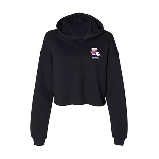 Northwestern State - NCAA Softball : Makynlie Jones - Women's Crop Fleece Hoodie-0