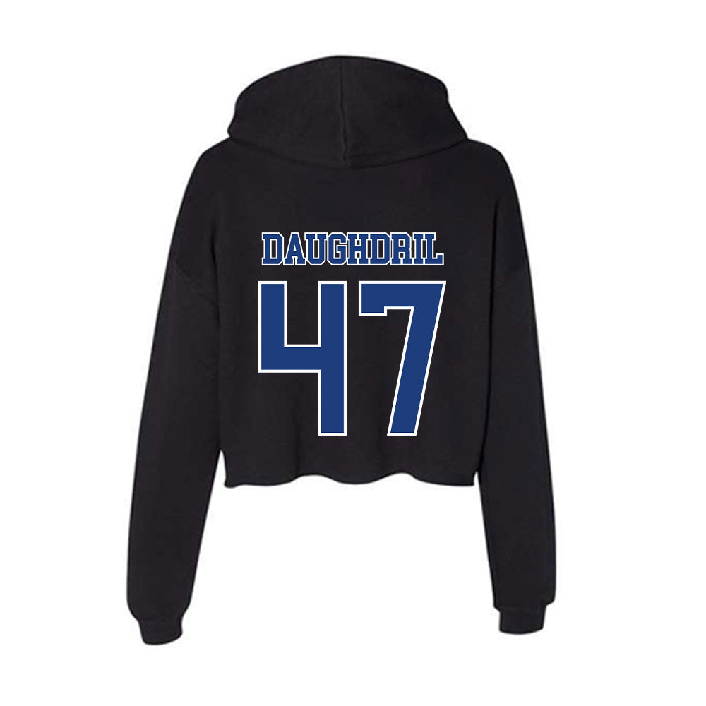 McNeese State - NCAA Football : Landon Daughdril - Women's Crop Fleece Hoodie-1