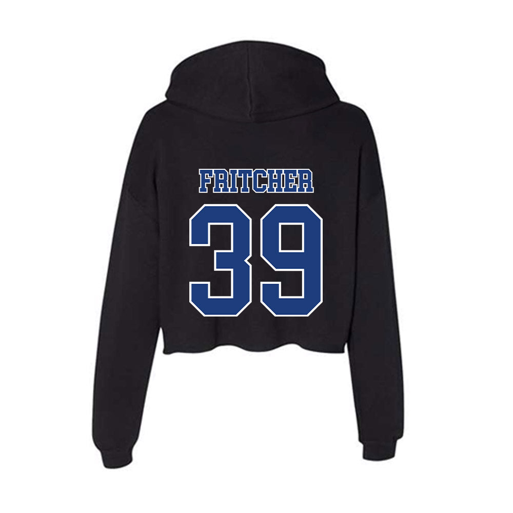 McNeese State - NCAA Baseball : Blayne Fritcher - Women's Crop Fleece Hoodie-1