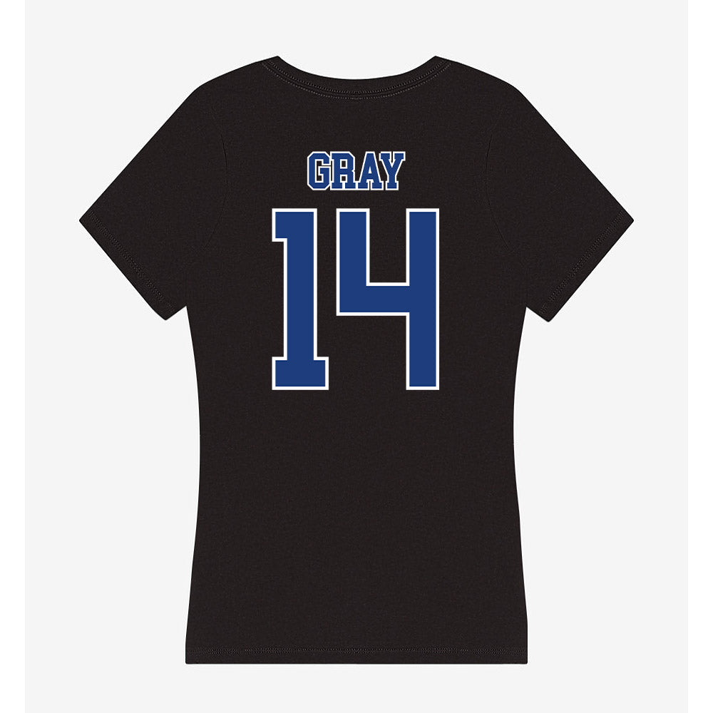 McNeese State - NCAA Women's Volleyball : Nylah Gray - Women's V-Neck T-Shirt-1