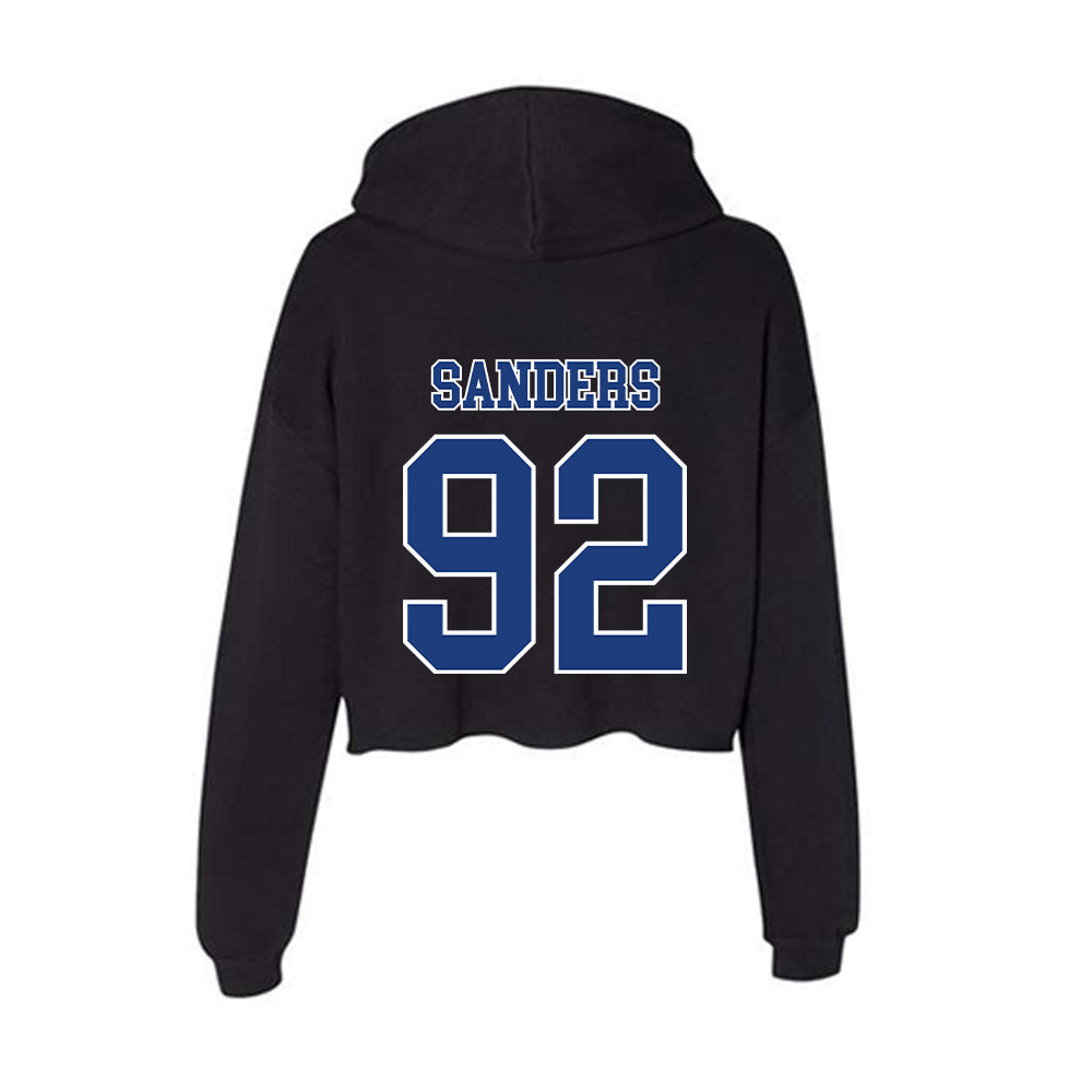 McNeese State - NCAA Football : Carlos Sanders - Women's Crop Fleece Hoodie-1