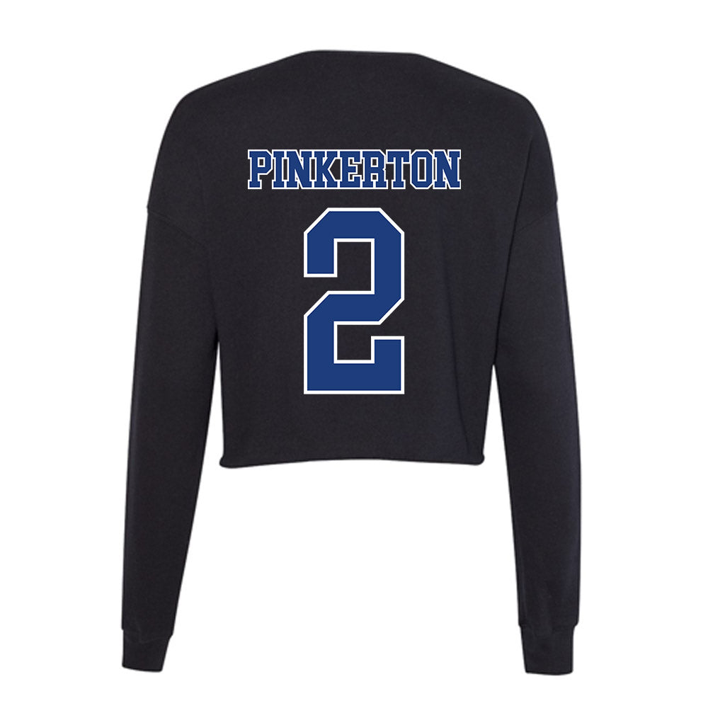 McNeese State - NCAA Baseball : DJ Pinkerton - Women's Cropped Crew Fleece-1