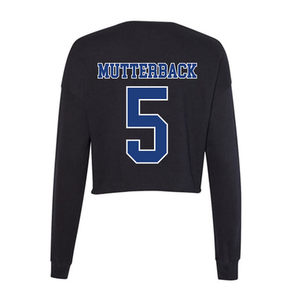 McNeese State - NCAA Women's Volleyball : Maleah Mutterback - Women's Cropped Crew Fleece-1