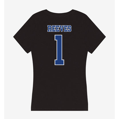 McNeese State - NCAA Women's Basketball : Azjah Reeves - Women's V-Neck T-Shirt-1