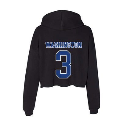 McNeese State - NCAA Women's Basketball : Allasia Washington - Women's Crop Fleece Hoodie-1