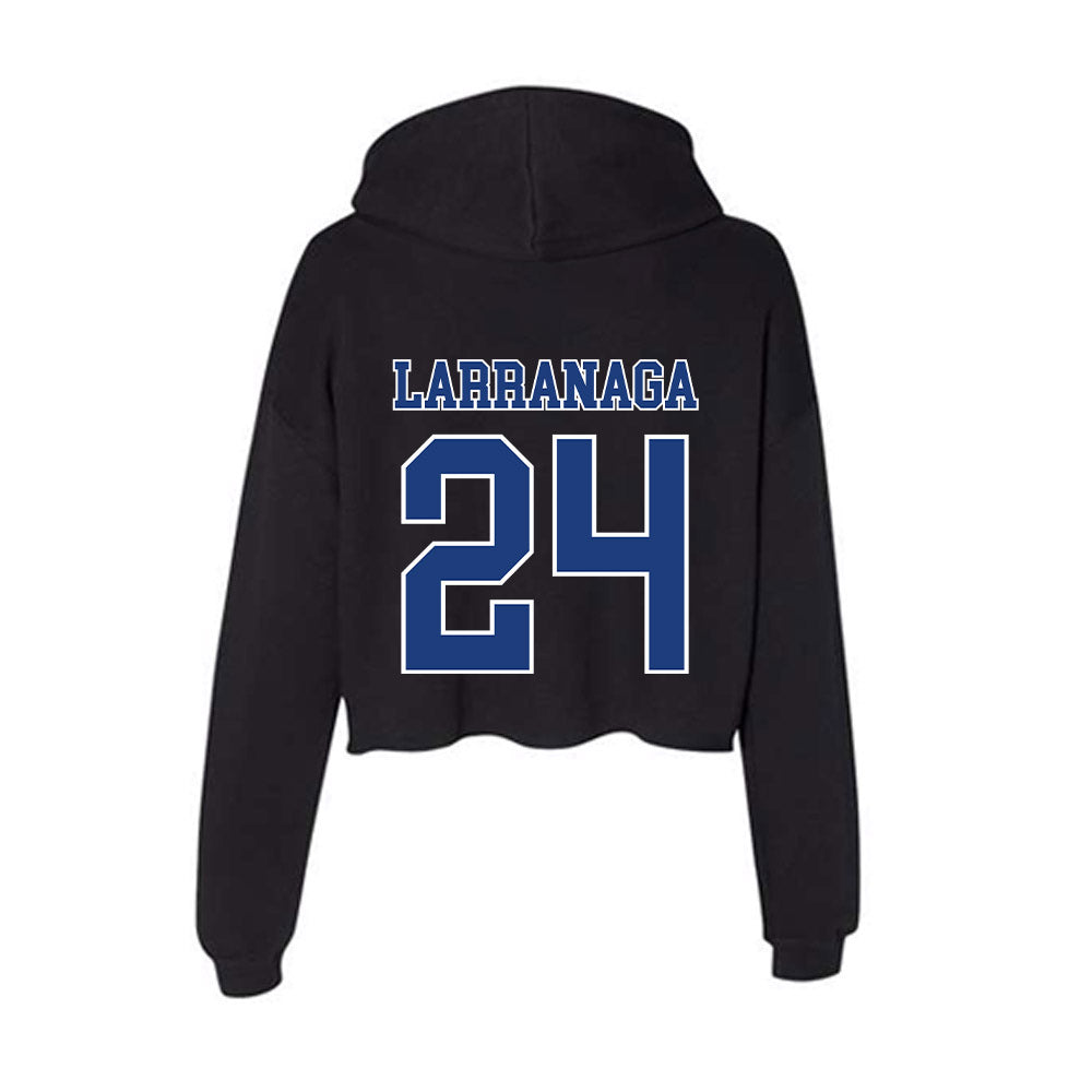 McNeese State - NCAA Baseball : Simon Larranaga - Women's Crop Fleece Hoodie-1