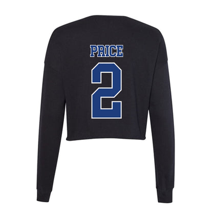 McNeese State - NCAA Football : Maurquel Price - Women's Cropped Crew Fleece-1
