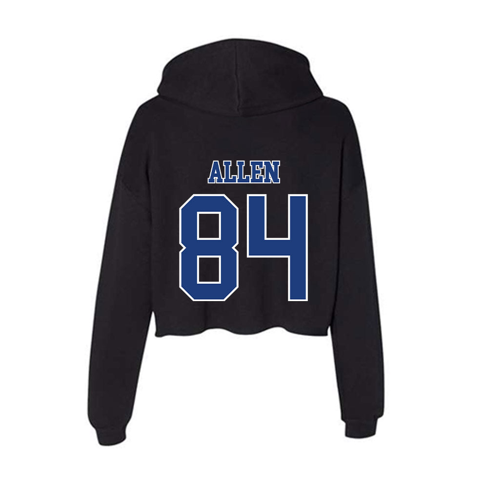 McNeese State - NCAA Football : Ryan Allen - Women's Crop Fleece Hoodie-1