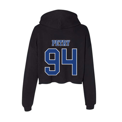 McNeese State - NCAA Football : Carter Petry - Women's Crop Fleece Hoodie-1