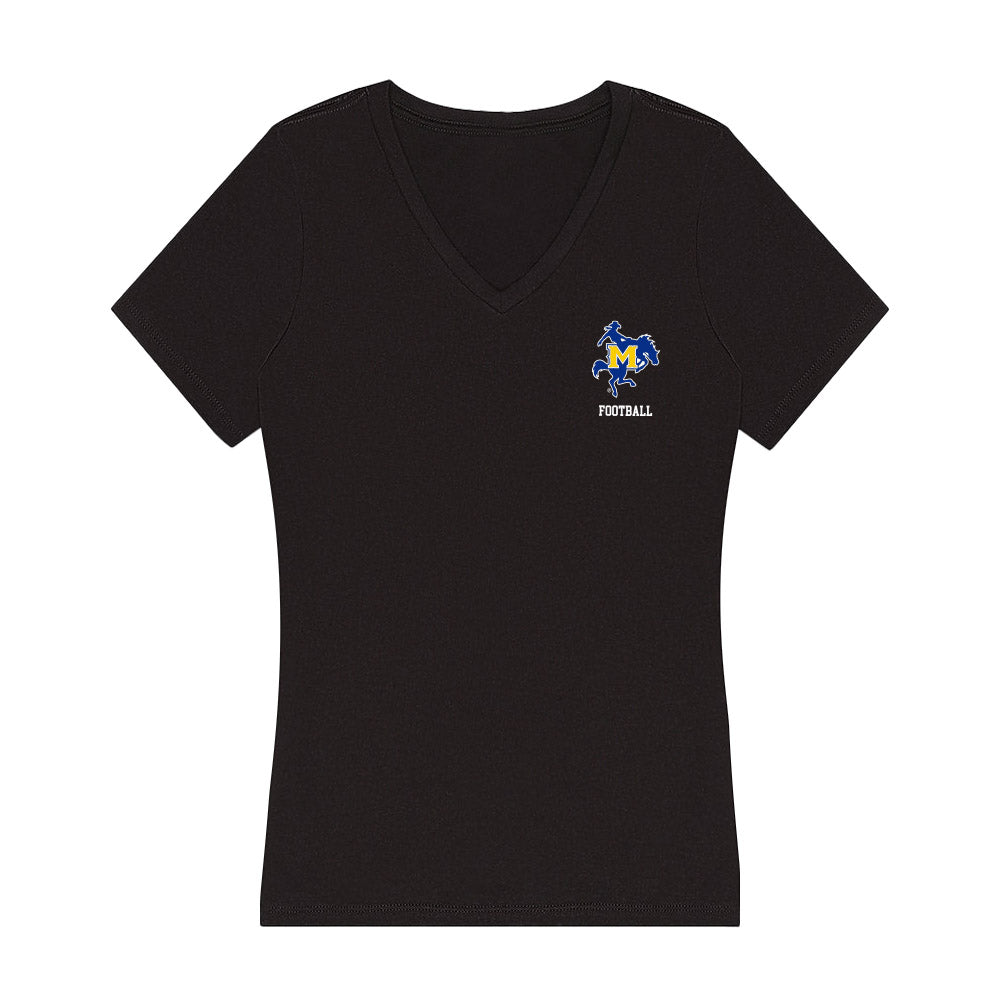 McNeese State - NCAA Football : Jake Strong - Women's V-Neck T-Shirt-0
