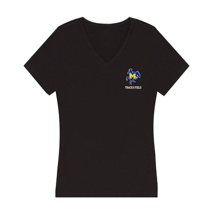 McNeese State - NCAA Women's Track & Field : Kennah Bent - Women's V-Neck T-Shirt-0