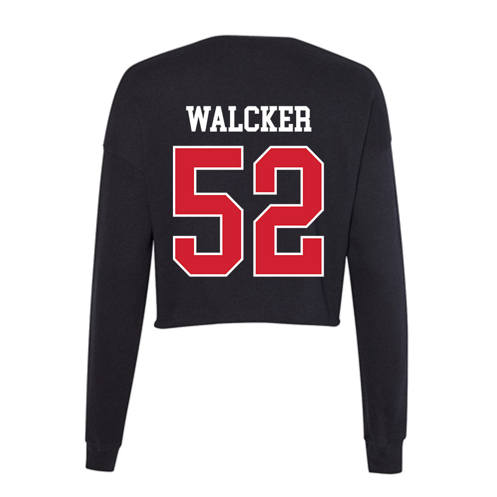 Eastern Washington - NCAA Football : Conner Walcker - Women's Cropped Crew Fleece-1