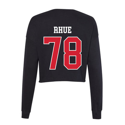 Eastern Washington - NCAA Football : Gabe rhue - Women's Cropped Crew Fleece-1