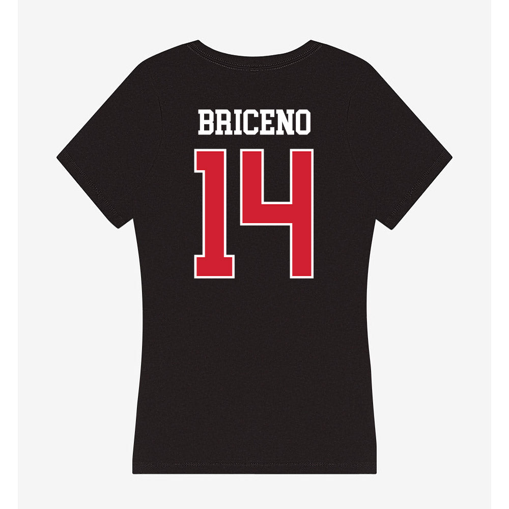 Eastern Washington - NCAA Women's Soccer : Savvy Briceno - Women's V-Neck T-Shirt-1