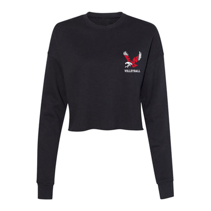 Eastern Washington - NCAA Women's Volleyball : Quincey McCoy - Women's Cropped Crew Fleece-0