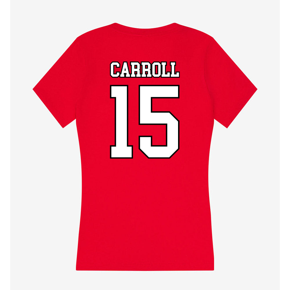 Youngstown State - NCAA Men's Basketball : Cris Carroll - Women's V-Neck T-Shirt-1