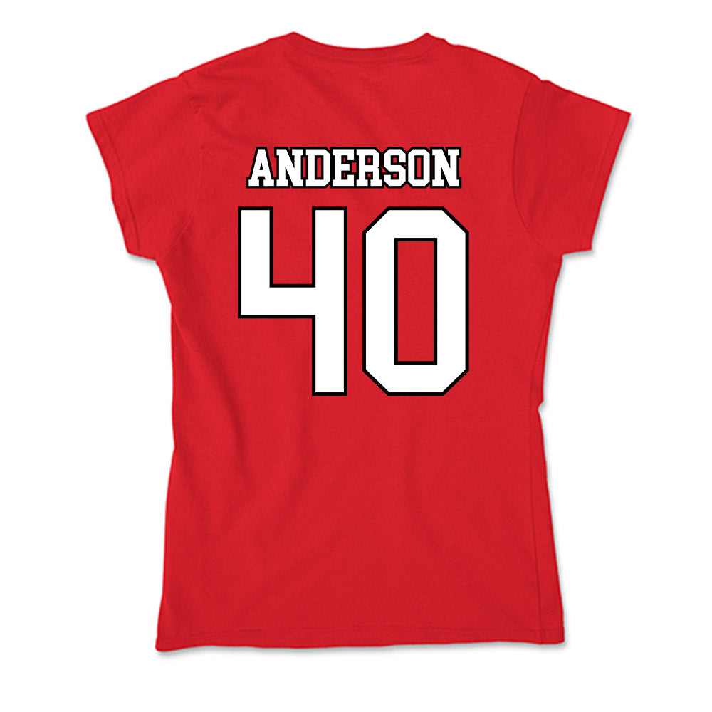 Youngstown State - NCAA Baseball : Brandin Anderson - Soft Style Women’s T-Shirt-1