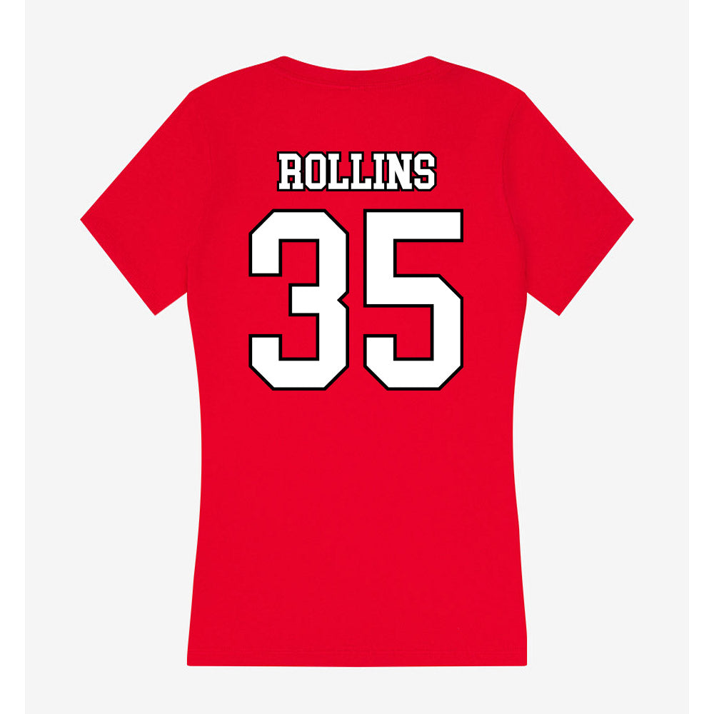 Youngstown State - NCAA Football : Graydon Rollins - Women's V-Neck T-Shirt-1