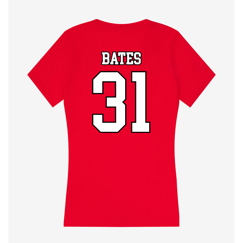 Youngstown State - NCAA Football : Dayveon Bates - Women's V-Neck T-Shirt-1