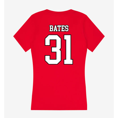 Youngstown State - NCAA Football : Dayveon Bates - Women's V-Neck T-Shirt-1