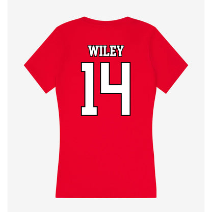 Youngstown State - NCAA Football : Jackson Wiley - Women's V-Neck T-Shirt-1