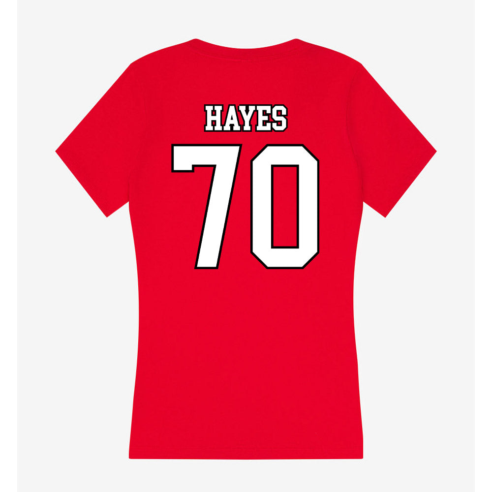 Youngstown State - NCAA Football : Robert Hayes - Women's V-Neck T-Shirt-1